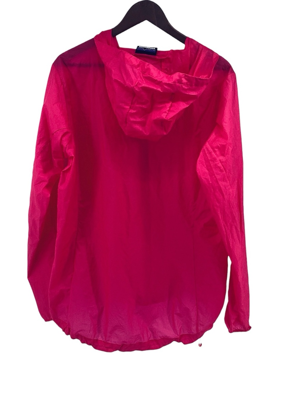 💚 Patagonia Bright Pink Hooded Lightweight Windbreaker, Size XL - Picture 3 of 7
